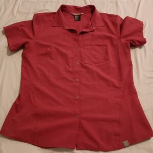 5.11 Tactical Women's Marksman Short Sleeve Size Large In Brick Red